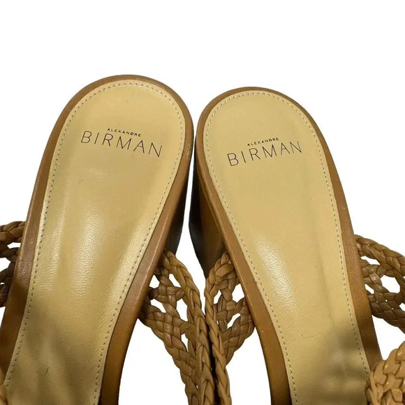 Alexandre Birman Women's brown Clarita Woven Leather Mule Sandals size 41 11 - Picture 10 of 14